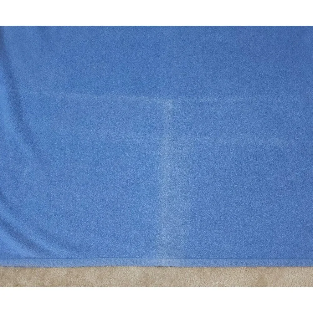Carter's Just One Year Blue Fleece Baby Blanket Little Athlete Football READ